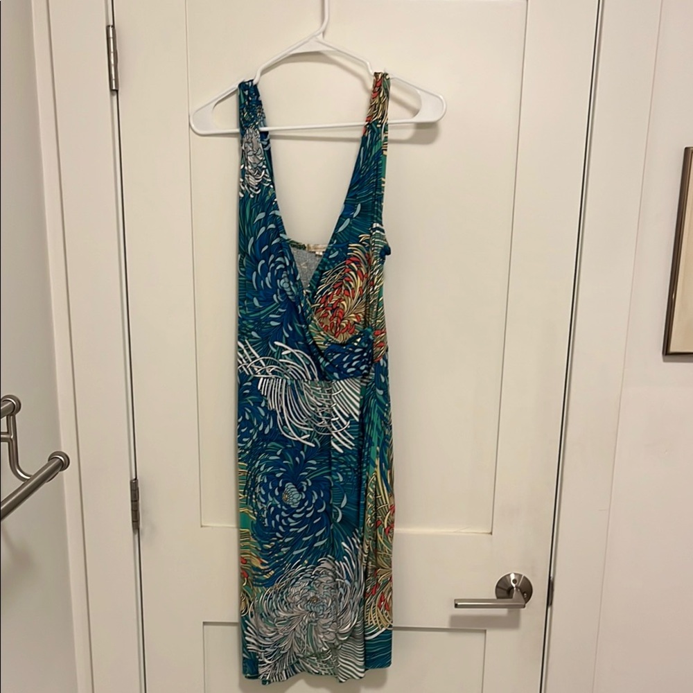 Floral Sleeveless Dress - Multicolor